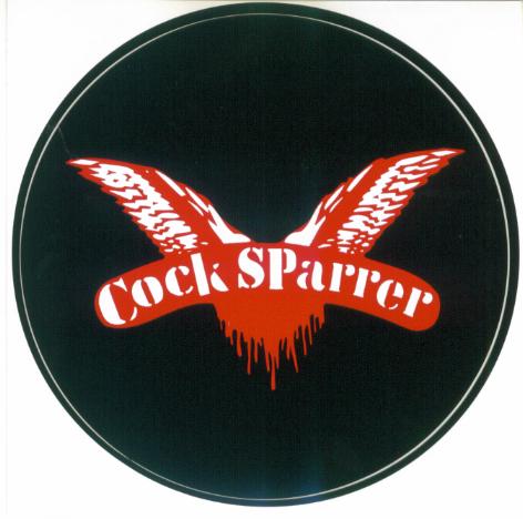 Cock Sparrer rund Aufkleber